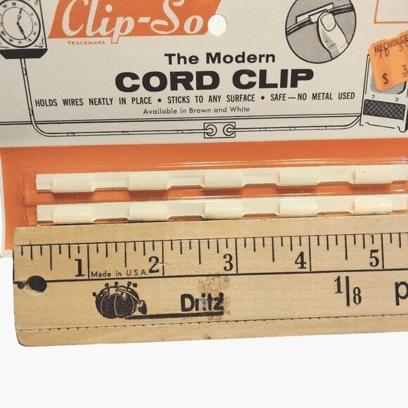 Clip So Modern Cord Clip Wire Holder Vintage Mid Century Stage Prop Lot 4 - Picture 5 of 11